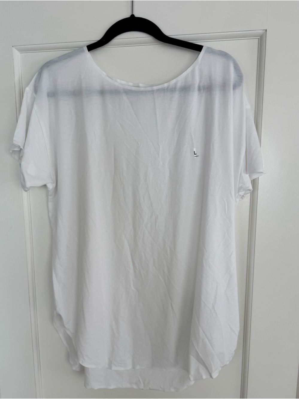 NWT Uniqlo AIRism Seamless White Longline T-Shirt | Size XL